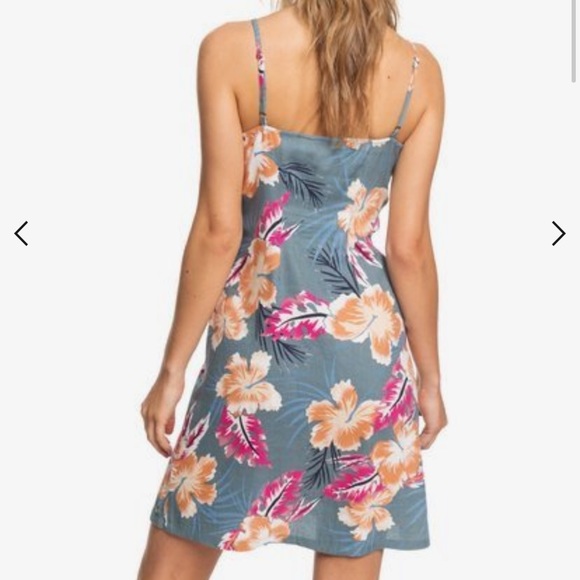 Roxy Printed Strappy Buttoned Dress - Picture 2 of 4